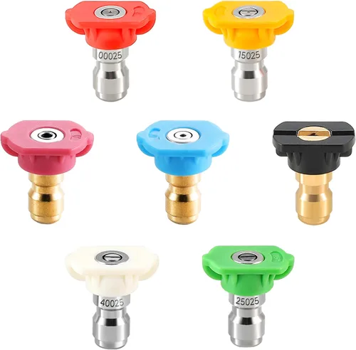 Miniatura 9 de Tool Daily Puntas de boquilla de pulverización para lavadora a presión, varios grados, 1/4 de pulgada, paquete de 5 (2.5 GPM)