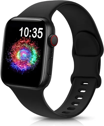 Miniatura 46 de TreasureMax - Correa deportiva compatible con Apple Watch de 38, 40, 41, 42, 44, 45, 46 y 49 mm, correa de silicona suave compatible con Apple Watch