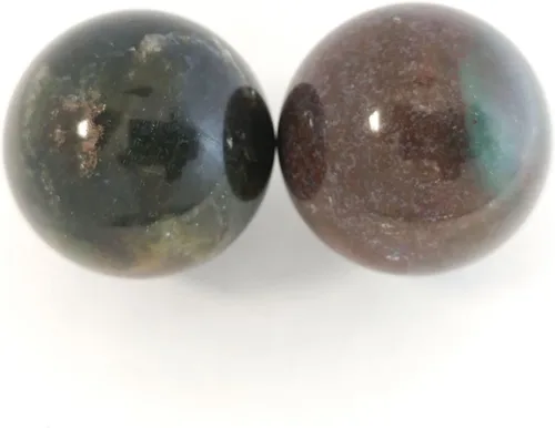 Miniatura 5 de Top Chi Fancy Jasper Baoding - Bolas para terapia de manos, ejercicio y alivio del estrés (mediano de 1.6 pulgadas)