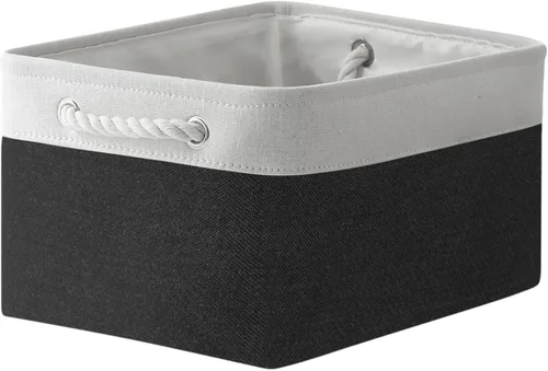 Miniatura 75 de TheWarmHome Contenedores de almacenamiento para estantes, tamaño mediano, 3 unidades, 13.8 pulgadas de largo x 9.8 pulgadas de ancho x 6.7 pulgadas