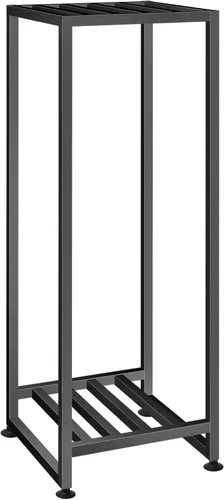 LUBORN Soporte para Plantas de Interior y Exterior, Soportes de Plantas de Hierro Forjado de 2 Niveles Soporte Pedestal de Metal Resistente Soporte