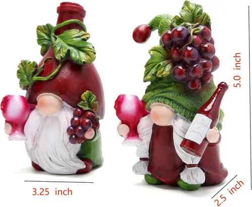 Miniatura 4 de Hodao Gnomos de café de resina con taza, decoración de bar y hogar estilo nórdico, figuras coleccionables de 4.1 pulgadas, estatua sueca hecha a