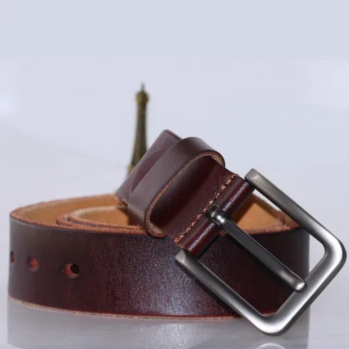 Miniatura 2 de PAZARO Cinturón de cuero 100% de grano suave para hombre
