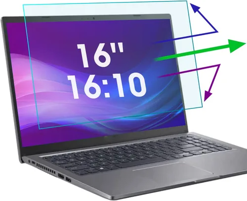 Paquete de 2 protectores de pantalla antiluz azul de 16 pulgadas para Lenovo/Dell/HP/ASUS/LG, reduce la fatiga ocular, antirreflejos, bloqueo de luz