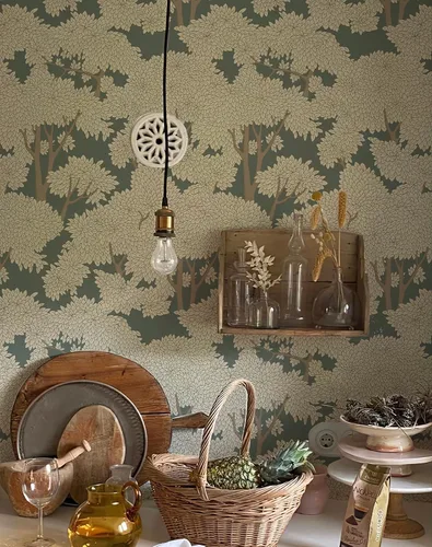Miniatura 6 de Mural de Bosque para Despegar y Pegar - Papel Tapiz de Jungla, Papel Tapiz de Árbol para Despegar y Pegar, Vinilo Impermeable para Baño y Dormitorio