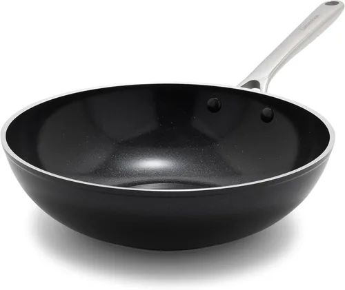Miniatura 11 de Orfeo - Juego de utensilios de cocina antiadherentes de 10 piezas, fabricado en Italia, ollas y sartenes de cerámica de diamante sin PFAS, listas