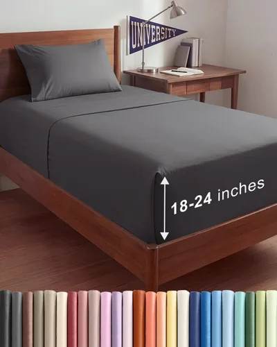 Miniatura 138 de Sábanas King divididas con bolsillos extra profundos, sábanas transpirables y refrescantes de 5 piezas, sábanas de lujo para hotel, suaves, sin 22