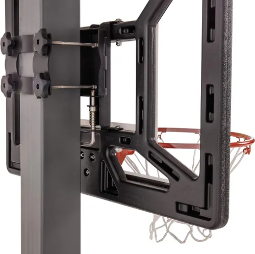 Miniatura 35 de Aro de baloncesto juvenil Silverback Junior de 33" con tecnología de montaje Lock 'n Rock. Se monta en postes redondos y verticales, color negro