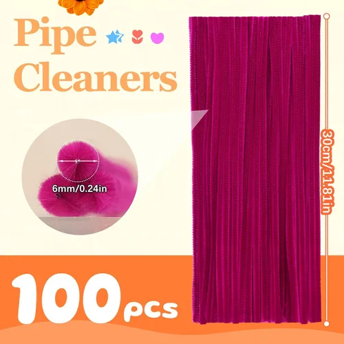 Miniatura 23 de Zlulary Juego de 100 limpiapipas de chenilla, de color sólido, para limpiar tuberías, manualidades, manualidades, decoración, tallos de felpilla Gris