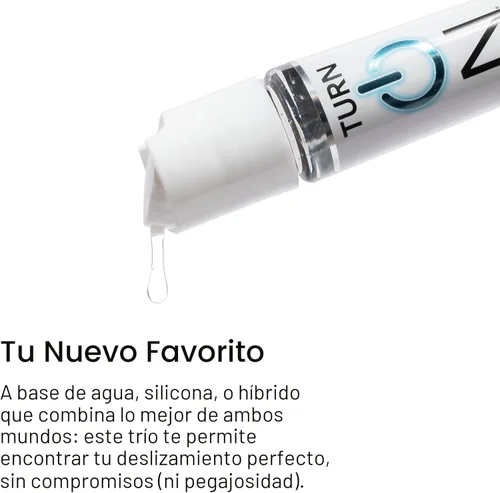 Miniatura 3 de Turn On Surtido Sampler - Paquete de 3 lubricantes esenciales de silicona, a base de agua e híbridos para hombres, mujeres y parejas, sin parabenos
