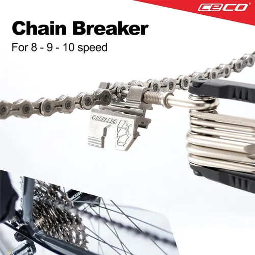 Miniatura 4 de CECO USA - Herramienta de bicicleta de 20 funciones con rompedor de cadena, multiherramienta para bicicleta, resistente, tamaño de bolsillo