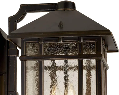 Miniatura 3 de J du J Sierra Craftsman - Lámpara de pared para exteriores de 15 pulgadas de alto
