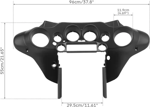 Miniatura 2 de TCMT Carcasa del velocímetro Carenado interior Compatible con Harley Touring Electra Glide FLHX FLHTC FLHTCU 2008-2013