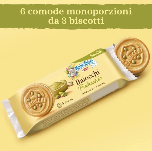 Miniatura 5 de Galletas Mulino Bianco, Relleno de Crema de Pistacho, 168g