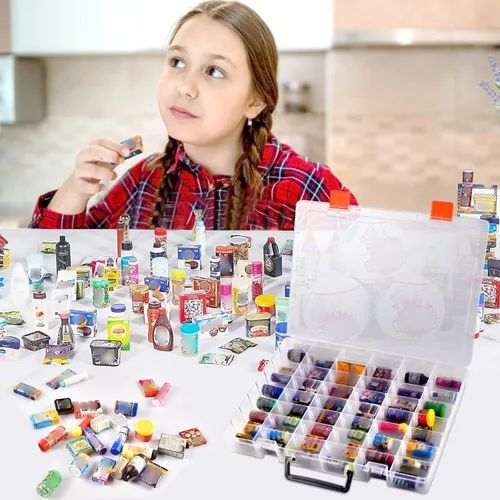 Miniatura 6 de FULLCASE Estuche coleccionista compatible con Mini Brands 5 Surprise Series 1, 2, 3, 4, Mystery Capsule, juguete coleccionable en miniatura real