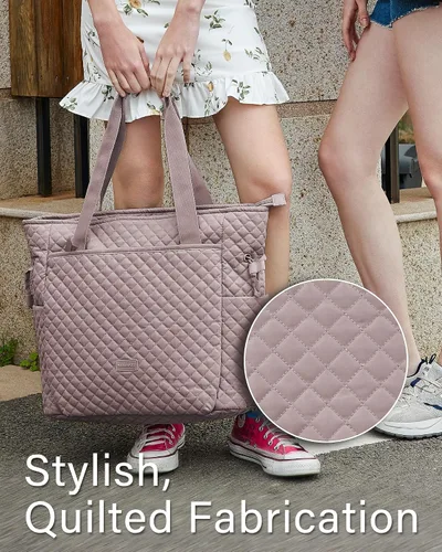 Miniatura 2 de BAGSMART Bolsa acolchada con asa superior para mujer, bolsa de hombro, bolsa grande de 25 litros para trabajo, escuela, viajes