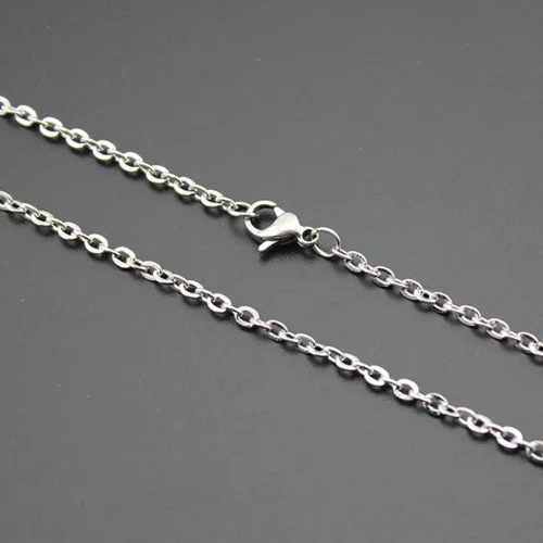 Miniatura 5 de Minelife 30 cadenas de acero inoxidable a granel, cadenas para hacer joyas, collares chapados en plata, cadena de eslabones para fabricación