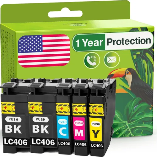 Limeink Cartuchos de tinta compatibles de repuesto para cartuchos de tinta Brother LC406 para impresora Brother MFC-J4335dw LC406 Cartucho negro