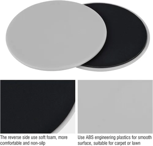 Miniatura 3 de 2 discos deslizantes deslizantes, discos deslizantes de fitness, placa deslizante, discos deslizantes, entrenamiento para gimnasio, hogar, yoga
