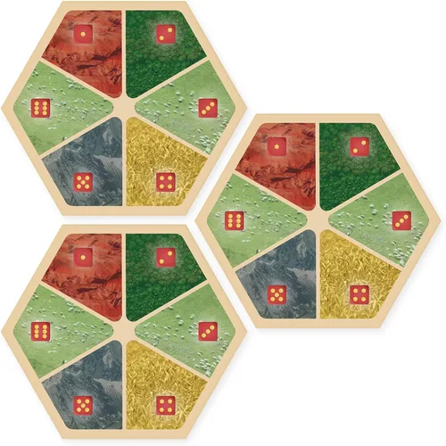 Miniatura 9 de Amalgam Escenario Hexagonal de Reemplazo Multi-Recurso compatible con Los Colonos de Catan de Catan, Seafarers, Cities and Knights y Expansiones