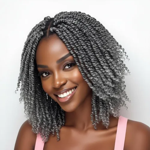Miniatura 15 de Fulcrum Cabello Passion Twist de 6 pulgadas, 8 paquetes de cabello de ganchillo Passion Twist para mujeres negras, cabello pretrenzado de ganchillo