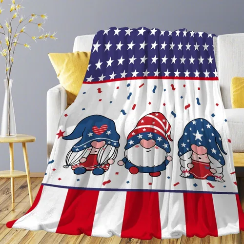 Miniatura 19 de Manta de gnomos navideños para adultos, mujeres, manta de franela suave y cálida para sofá, cama de viaje, 30 x 40 pulgadas para mascotas