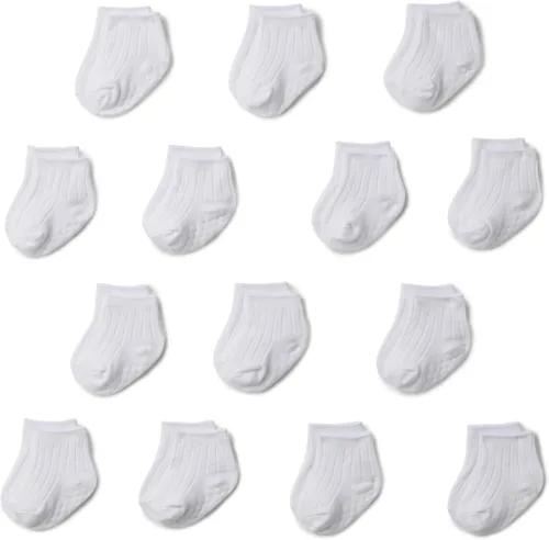 Miniatura 7 de Amazon Essentials Calcetines tobilleros unisex con agarre antideslizante para bebés, 14 pares