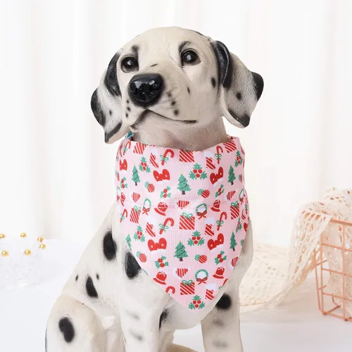 Miniatura 2 de Mile High Life Collares para perras hembras Lindo collar bandana Collares de tela de polialgodón suave para perros medianos Patrón de flores