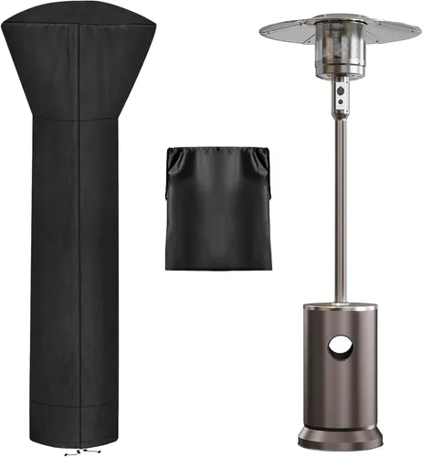 Miniatura 13 de OutdoorLines Fundas impermeables para calentadores de patio al aire libre con cremallera y bolsa de almacenamiento, a prueba de polvo, resistente a