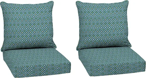 Miniatura 95 de Arden Outdoor Deep Seat Cushion Set, 24 x 24 pulgadas, Cojín para exteriores resistente al clima, a la lluvia y a la decoloración para silla, sofá