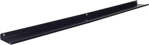 Miniatura 7 de Repisa flotante, estante para fotos, repisa artística, muy duradera y fabricada en los Estados Unidos (negro, 33 pulgadas)