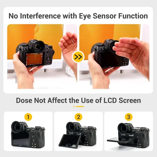 Miniatura 3 de Ojo de goma de silicona suave mejorado para Nikon Z6 III Z5 II Z7 II Z6 II Z7 Z6 Z5, cubierta de protección para visor con ojo de goma redondo