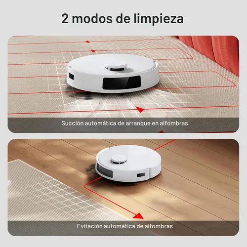 Miniatura 8 de Yeedi C12 Plus Robot aspiradora y trapeador, succión fuerte de 8000 Pa, almacenamiento de polvo de 7 semanas, contenedor de polvo sin bolsa