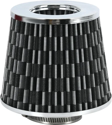 Miniatura 13 de Filtro de aire universal de cuello negro de 38 mm para automóvil, sistema de entrada de aire de alto flujo, entrada de aire limpia y fría, sistema