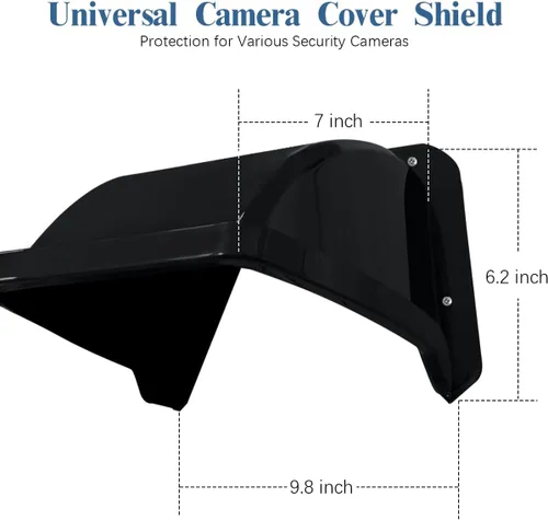 Miniatura 7 de Cubiertas universales para cámaras de seguridad, protección contra sol y lluvia, techo protector impermeable para cámaras Bullet y Dome, cubierta