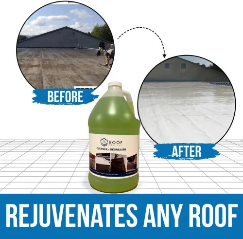 Miniatura 5 de RVRoofMagic Roof Protect Sellador de techo de RV no tóxico Revestimiento de techo blanco no abrasivo Detergente de techo de 1 galón Limpiador