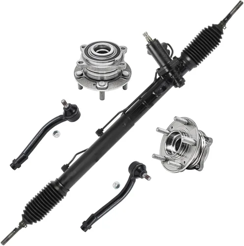 Miniatura 217 de Detroit Axle - Kit de nudillos de dirección delantera izquierda para Ford Edge Lincoln MKX 07-10, cojinete de rueda del lado del conductor, nudillo