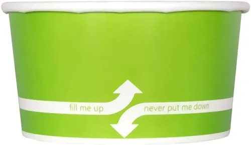 Miniatura 15 de Karat [227 ml - 1000 uds] Tazas de helado de papel y cuencos de sopa para alimentos calientes/fríos - Ideal para sopa, helado, yogur y aperitivos