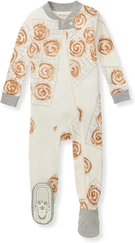 Miniatura 104 de Burt's Bees Baby Pijama para bebé niña, 100% algodón orgánico, pijama de una pieza, overol diagonal con cremallera, ajuste cómodo