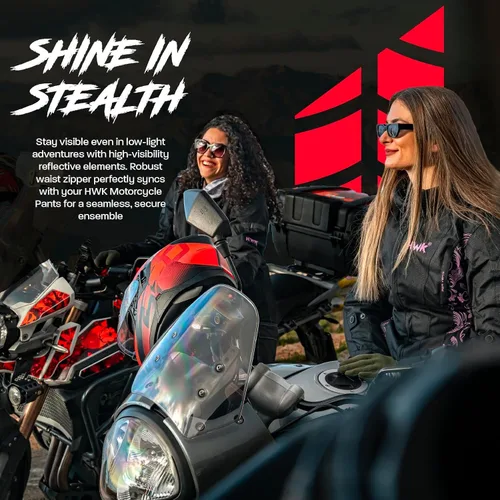 Miniatura 7 de HWK Chaqueta de motocicleta de aventura/turismo para mujer, chaqueta de motocicleta para mujer con armadura CE para montar en moto enduro