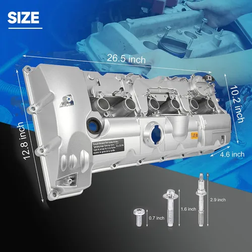 Miniatura 3 de Tapa de válvula de motor de aluminio con junta compatible con BMW 128i 2006-2013 328i 328ixDrive X3 323i 528i 528ixDrive X5 328x 264-935 11127552281