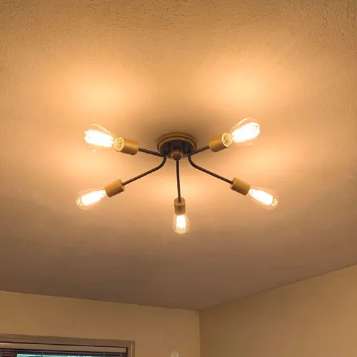 Miniatura 7 de Edison Foco de luz clásico de 60 W, estilo de filamento tipo jaula regulable, foco de luz antigua clásica incandescente para lámparas del hogar