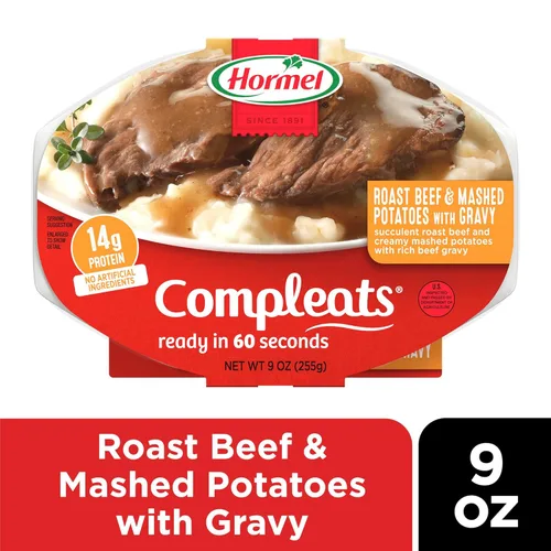 Miniatura 4 de HORMEL COMPLEATS - Carne asada y puré de patatas con salsa, de microondas, 9 onzas (paquete de 6)
