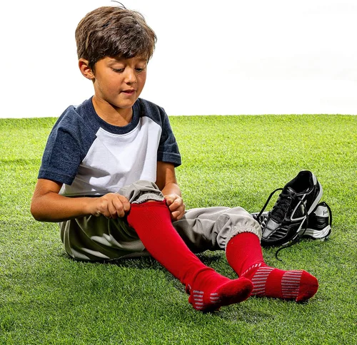 Miniatura 2 de Franklin Sports Calcetines de béisbol y sóftbol juveniles, calcetines deportivos altos para niños y niñas, tallas juveniles