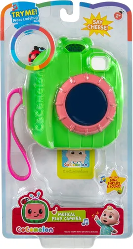 CoComelon Cámara de juego musical - Cuenta con la foto de JJ, cámara musical, iluminada, juguetes para niños, niños pequeños y preescolares