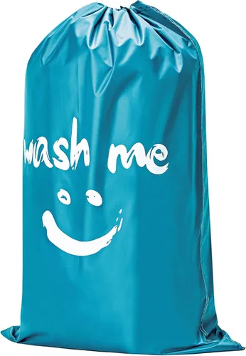 HOMEST XL Wash Me Bolsa de Lavandería de Viaje, Organizador de Ropa Sucia, Lo Suficientemente Grande para Contener 4 Cargas de Prendas, Fácil de (1