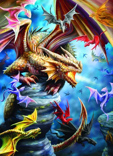 Miniatura 2 de EuroGraphics Dragon Clan by Anne Stokes - Rompecabezas de 1000 piezas