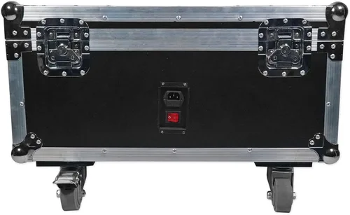 Miniatura 5 de Rockville Best Charge 60 Funda de carretera de carga para (6) mejores luces Par 60, madera contrachapada duradera y aluminio, apilable con ruedas