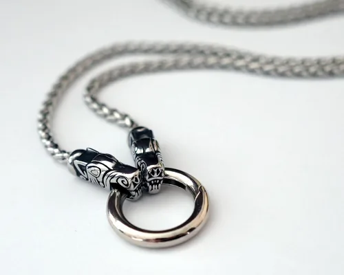 Miniatura 82 de Viking Thors Hammer Necklace Pendant - Vegvisir Aegishjalmur Helm of Awe Raven Huginn Muninn Pendant Necklace Amulet Talisman - Thor Necklace