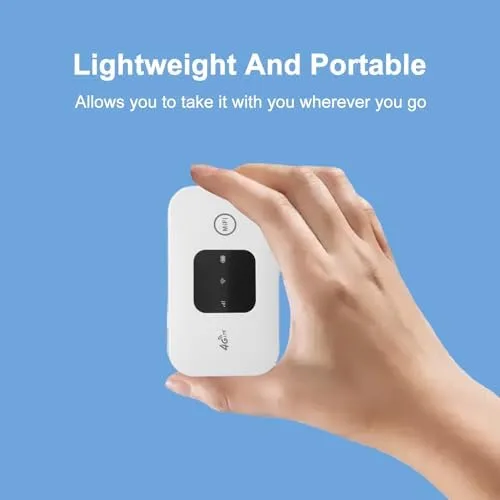 Miniatura 4 de Hotspot móvil, enrutador portátil de viaje soporta 10 usuarios al mismo tiempo, dispositivo de bolsillo con batería grande de 2100 mAh